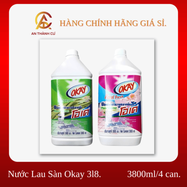 Nước Lau Sàn Okay 3L8