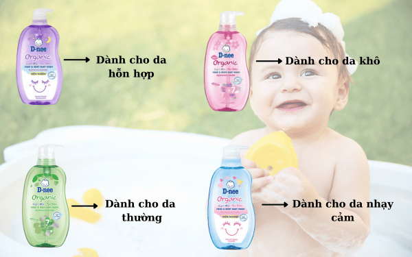 Sữa tắm gội dnee 380ml 