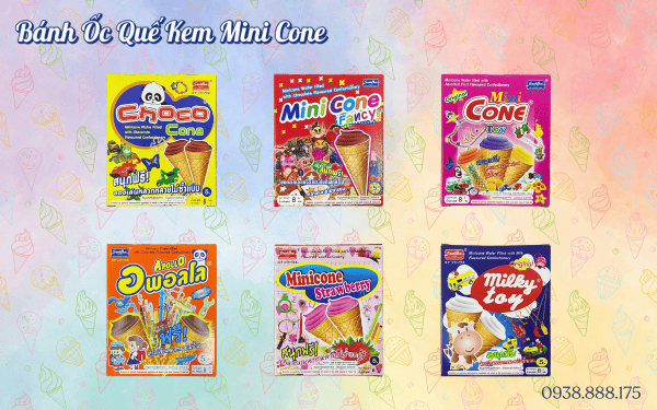 Bánh ốc quế Mini Cone - Hàng nhập khẩu chính hãng bởi An Thành Cư.