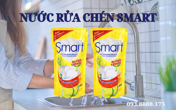 Nước rửa chén Smart 400ml - Hàng chính ngạch nhập khẩu từ Thái Lan.